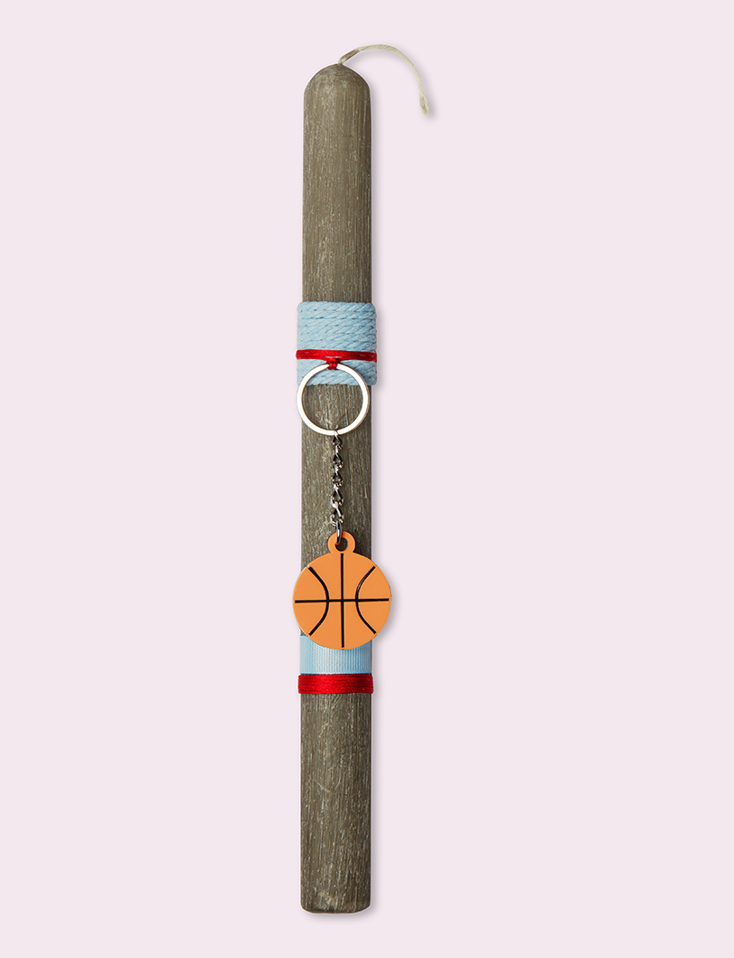 Basketball Easter Candle